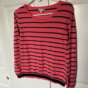 J.Crew Mercantile stripped top. Pink and Navy